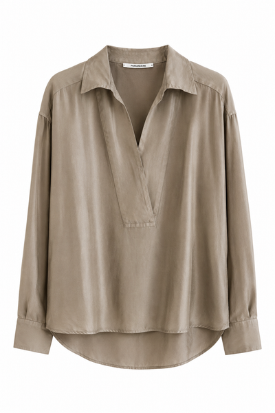 Chemise en twill de soie Glaise