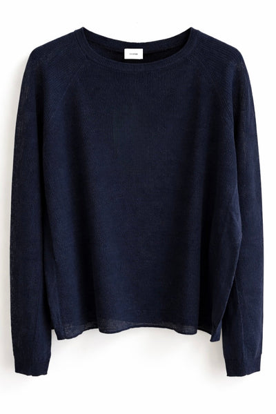 Pull en lin Navy
