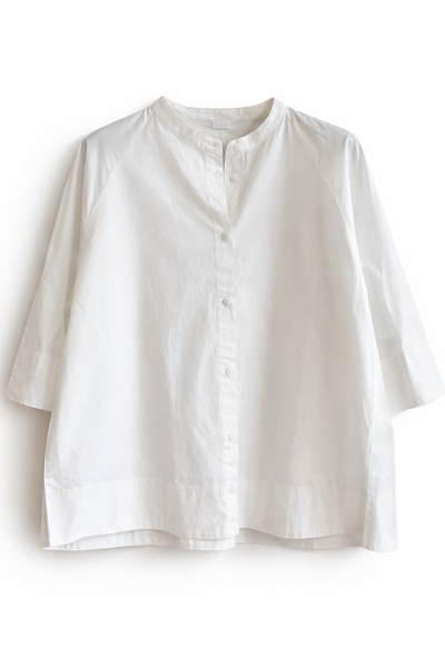 Blouse en popeline Blanc🔴
