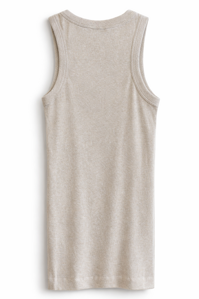 Débardeur en maille Grège