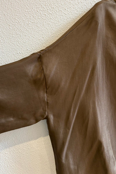 Blouse en soie Bronze