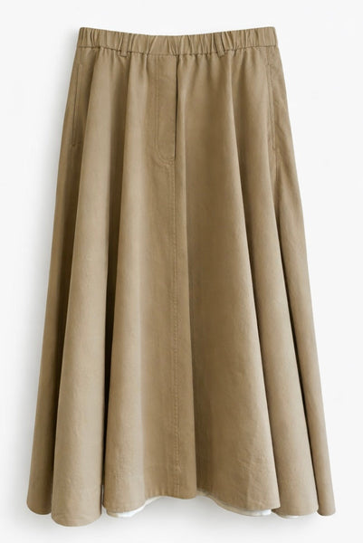 Jupe longue en toile