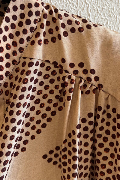 Blouse en soie imprimée