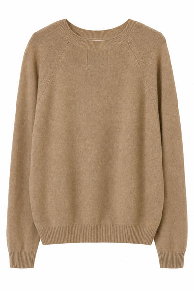 Pull fin en cachemire Camel