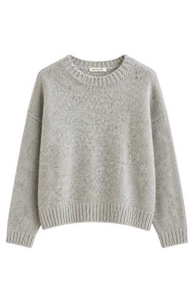 Pull chiné Gris Clair