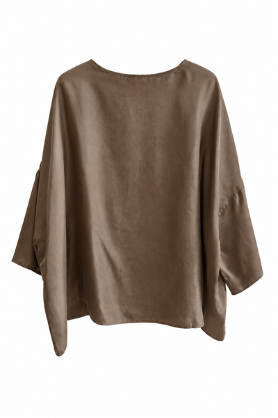 Blouse en soie Bronze