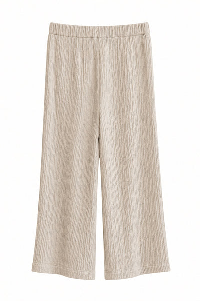 Pantalon texturé Craie