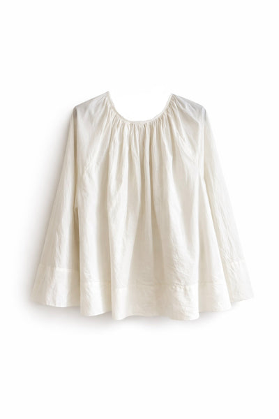 Blouse en voile de coton Blanche