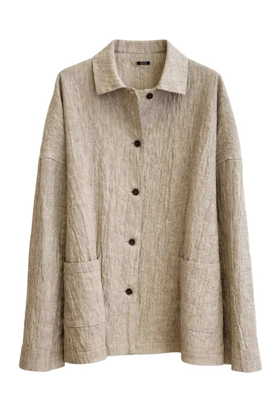 Veste à chevrons Tabac