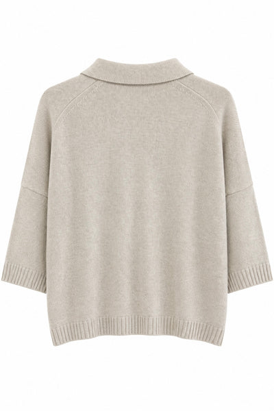 Polo oversize Craie