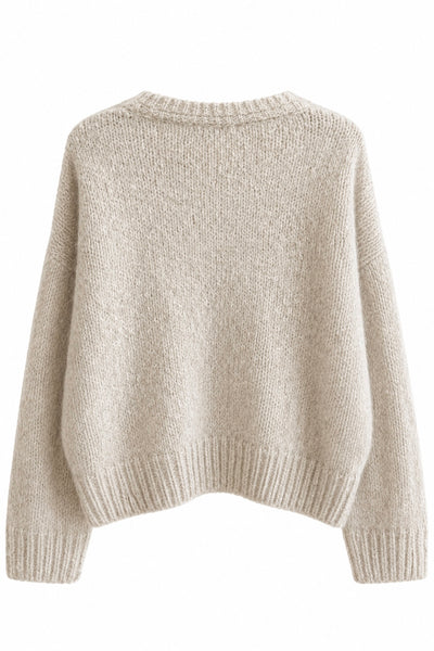 Cardigan épais Ecru