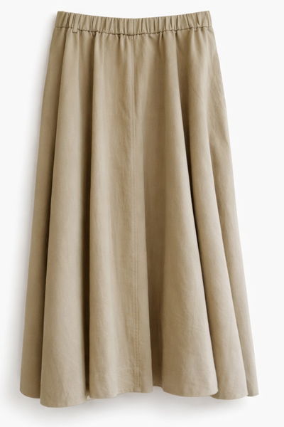 Jupe longue en toile