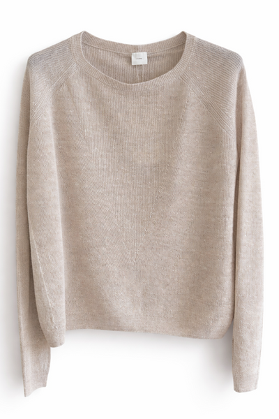 Pull en lin Beige