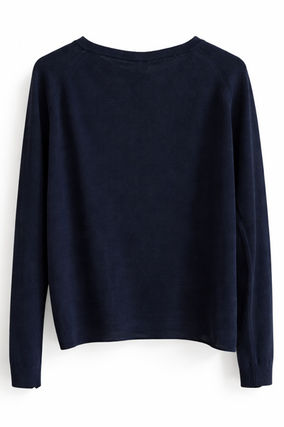Pull en lin Navy