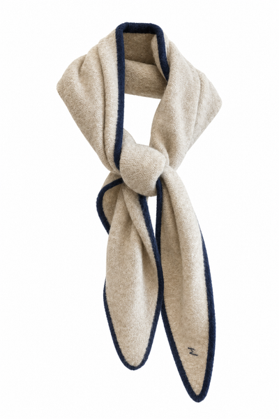 Tour de cou en maille Beige