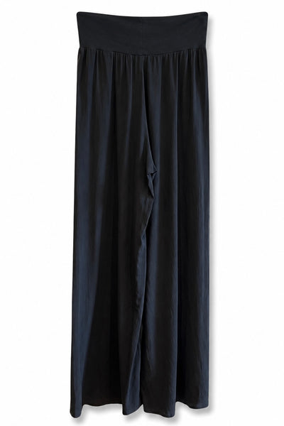 Pantalon en soie Noir