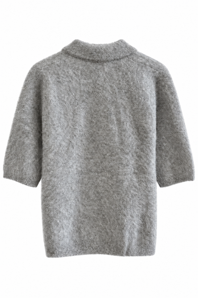 Polo duveteux Gris