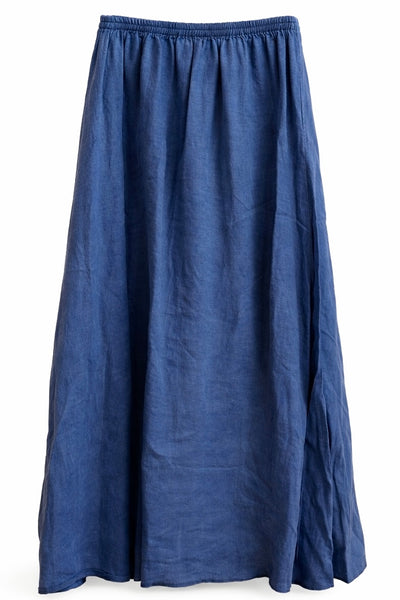 Jupe en lin Indigo