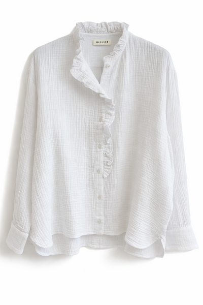 Blouse en gaze Blanche