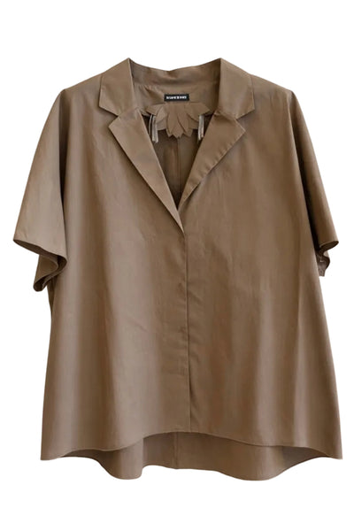 Veste en satin Tabac