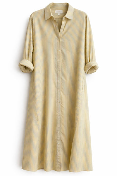 Robe longue rayée Citrine