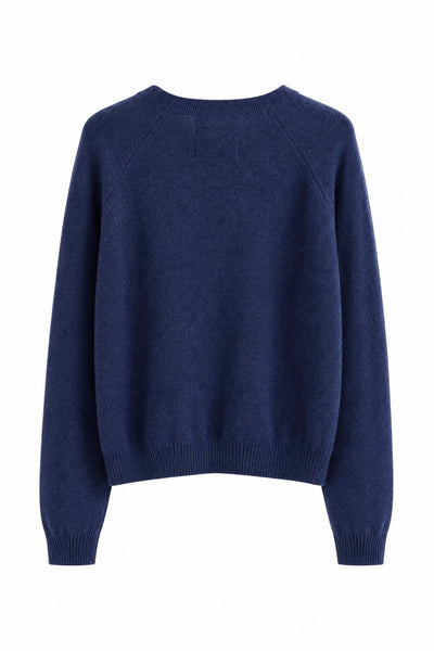 Pull fin en cachemire Denim