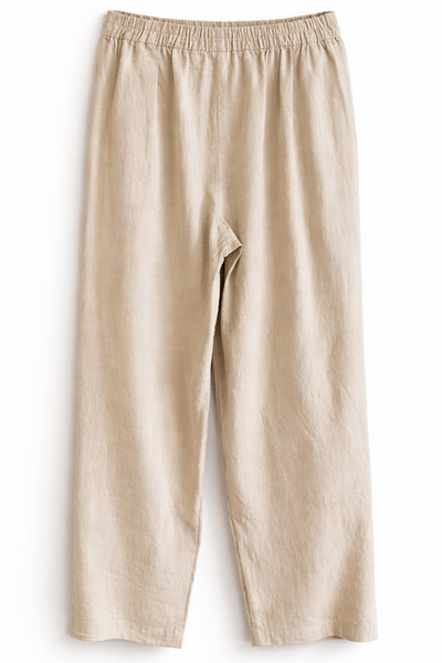 Pantalon en toile brute Naturel