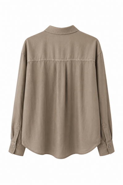 Chemise en twill de soie Glaise