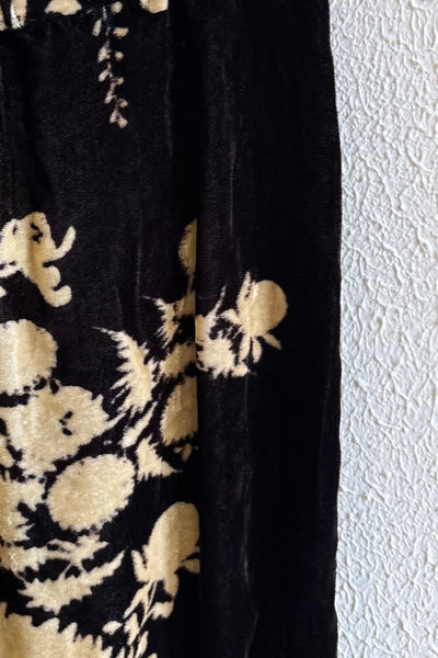 Pantalon en velours Imprimé Cacao