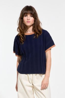 Pull à côtes Marine