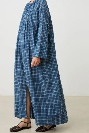 Robe à carreaux Bleu