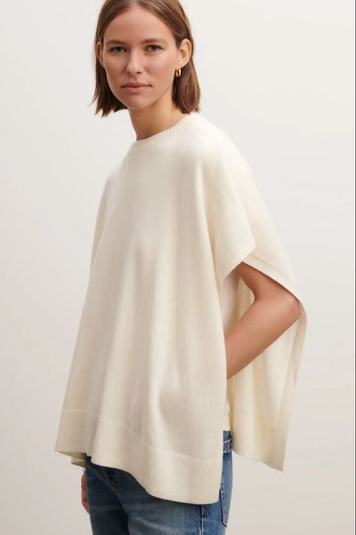 Poncho en cachemire Naturel