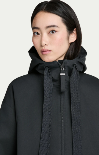 Parka oversize Black