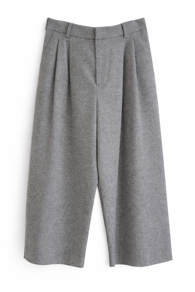 Pantalon en flanelle Gris