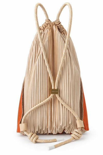 Sac à dos en satin plissé