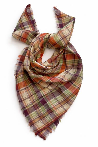 Foulard à carreaux