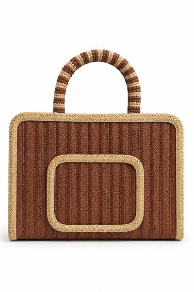Sac en raffia Noisette