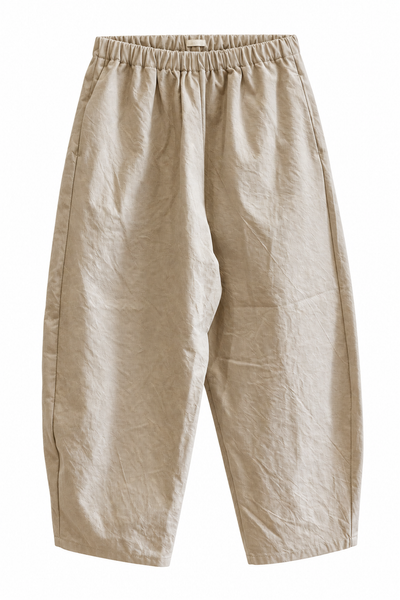 Pantalon Barrel Craie
