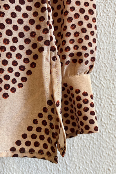 Blouse en soie imprimée