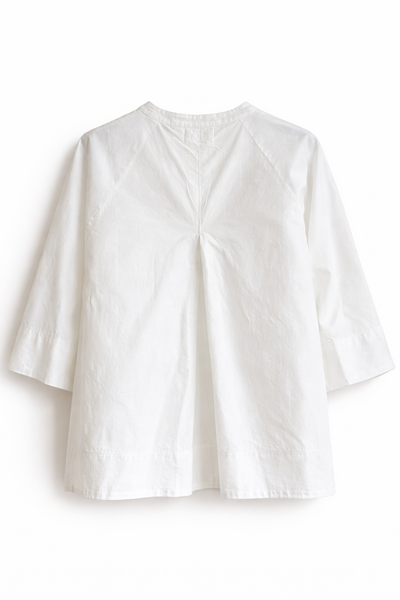 Blouse en popeline Blanc🔴