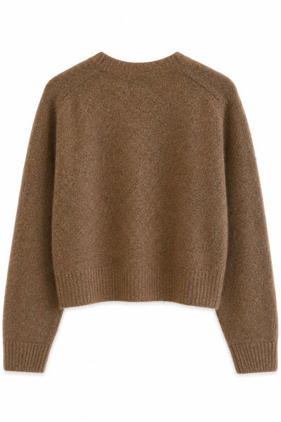 Gilet en grosse maille Hazelnut