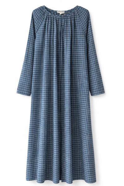 Robe à carreaux Bleu