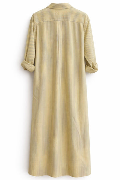 Robe longue rayée Citrine