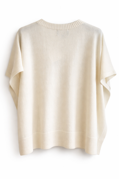 Poncho en cachemire Naturel