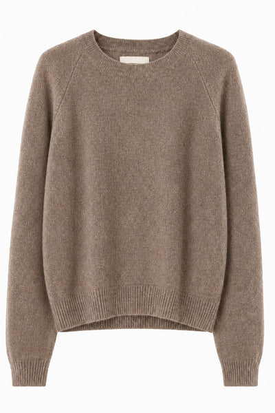 Pull fin en cachemire Taupe
