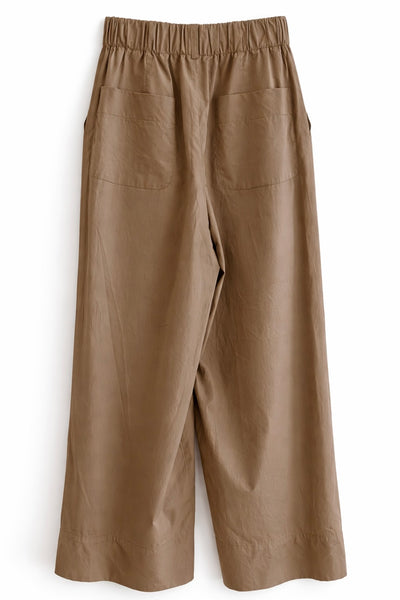 Pantalon en satin large