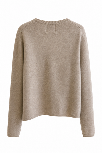 Pull épais en cachemire Beige