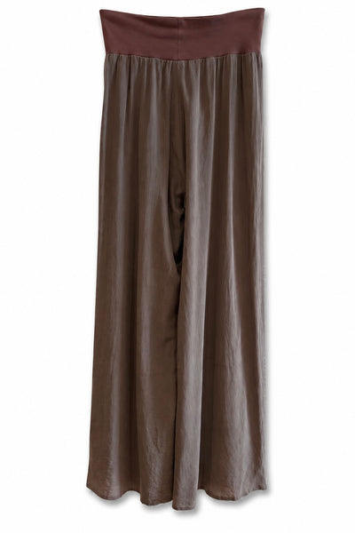 Pantalon en soie Cacao