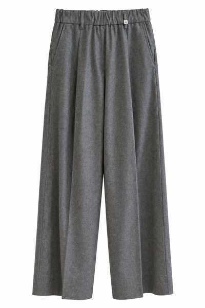Pantalon en flanelle Gris Moyen