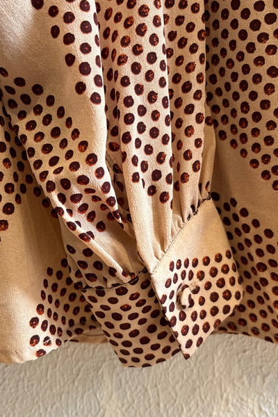 Blouse en soie imprimée